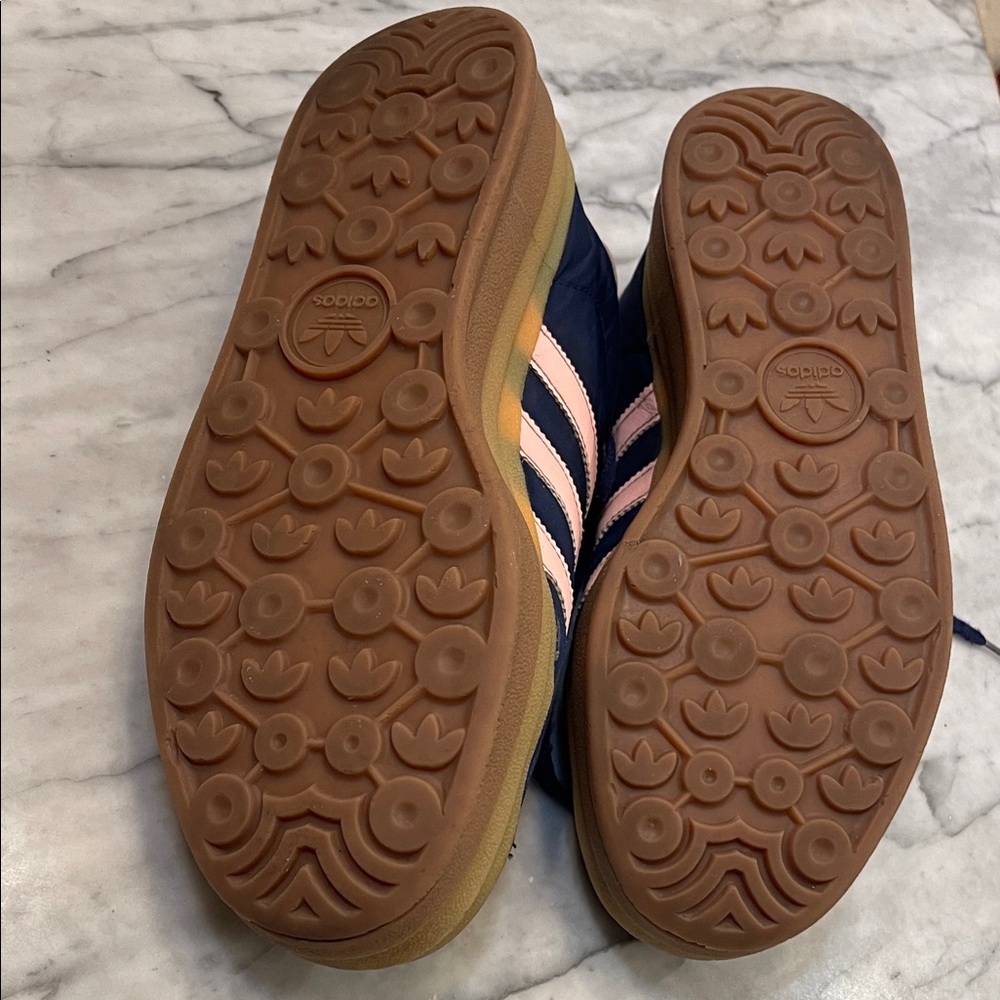 adidas Gazelle Bold Platform Sneakers - Navy Blue/Pink/Gum Sole size 9.5 - Picture 7 of 11